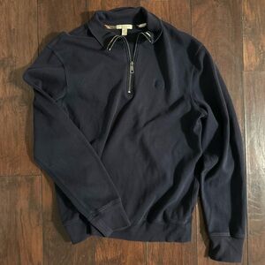 Men's Navy Burberry quarter-zip 🌀🌀🌀